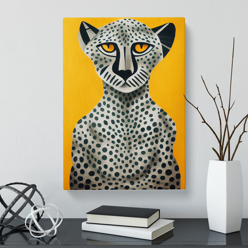 CAN-V0523-2489X The Cheetah - Wrapped Canvas Print, 50cm H x 35cm W x 3cm D, Wrapped Canvas