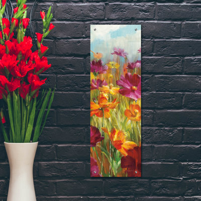  «Cosmos in the Field 3» par Danhui Nai, art mural en verre acrylique, 12 po x 36 po