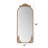 58"X24" Arched Full Body Mirror With Vintage Ornate Carved Applique On Top And Bottom-1300797630