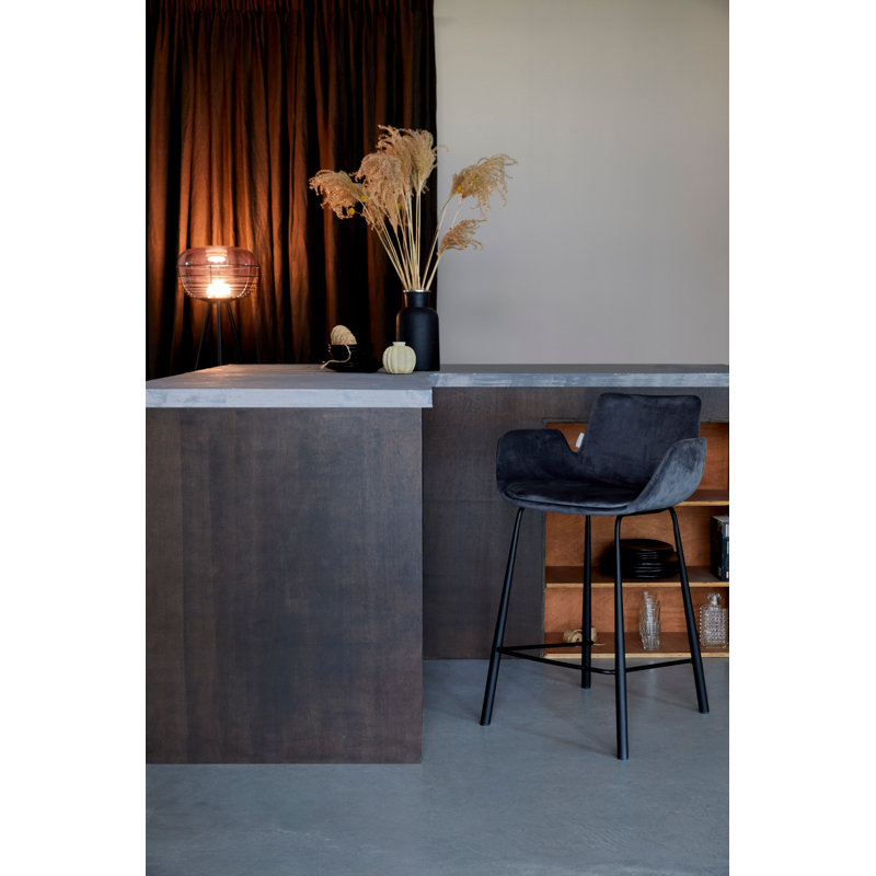 Tabouret de bar Brit, Gris foncé