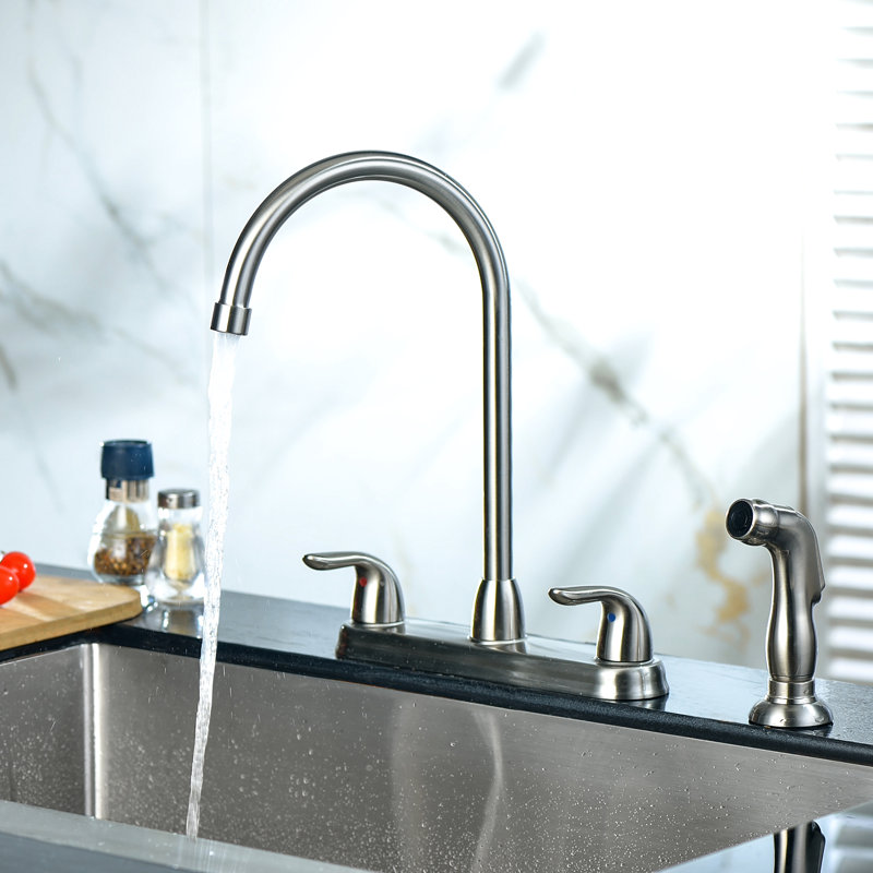 Mocoloo Pull Out Kitchen Faucet, Brushed