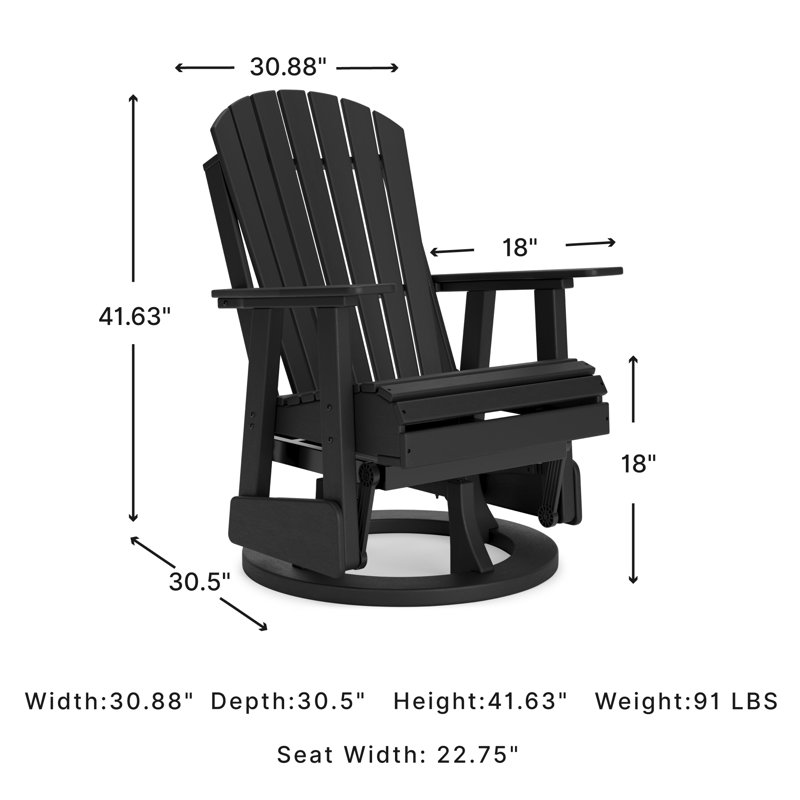Lynbrook Wicker Outdoor Adirondack Chair, Black