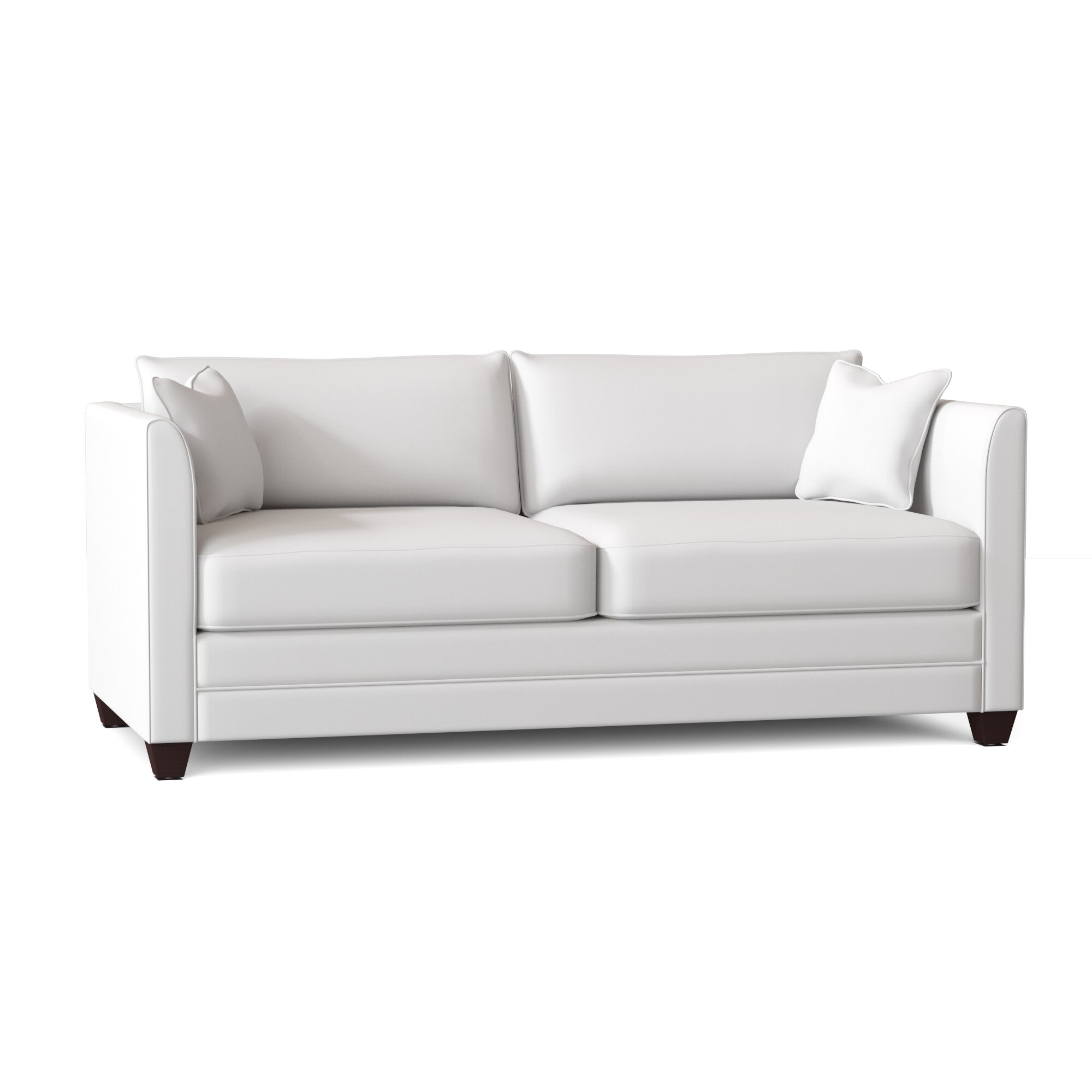 Lourenco 77” Square Arm Sofa Bed with Reversible Cushions