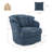Metal Ring Barrel Chairs Mid Century Modern Fabric Accent Chairs, Swivel Barrel Chairs With Soft Padded Armrest-1403915073