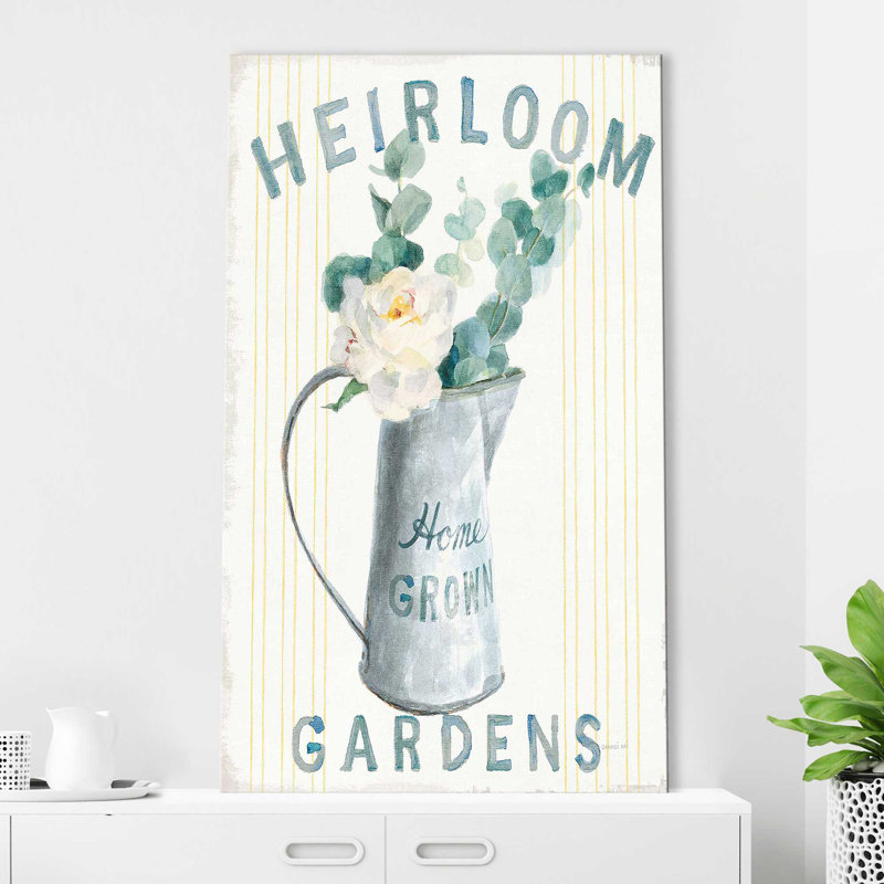 Floursack Home V - impression, Toile tendue, H 48 po x l 28 po x P 1,5 po