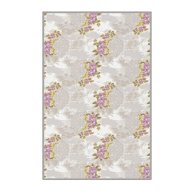 Premium Hall Carpet (2.6 x 9.8 ft), 100% Polyester, 0.3 in Pile Height | Antibacterial, Non-Slip Underside, 3D Digital Print | Machine Washable, Durable, Ideal for Home & Office, Easy Maintenance