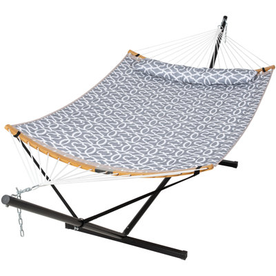Grand hamac double de 55 pouces avec support Cruce, capacité 450 lb, Cruce