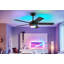 Ventilateur de plafond moderne à 5 pales de 46 po avec lumières et télécommande-539356792