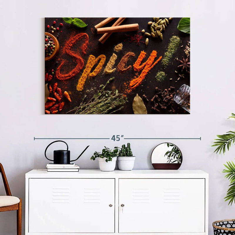 Yarlin Spicy Typography, 26" H x 39" W