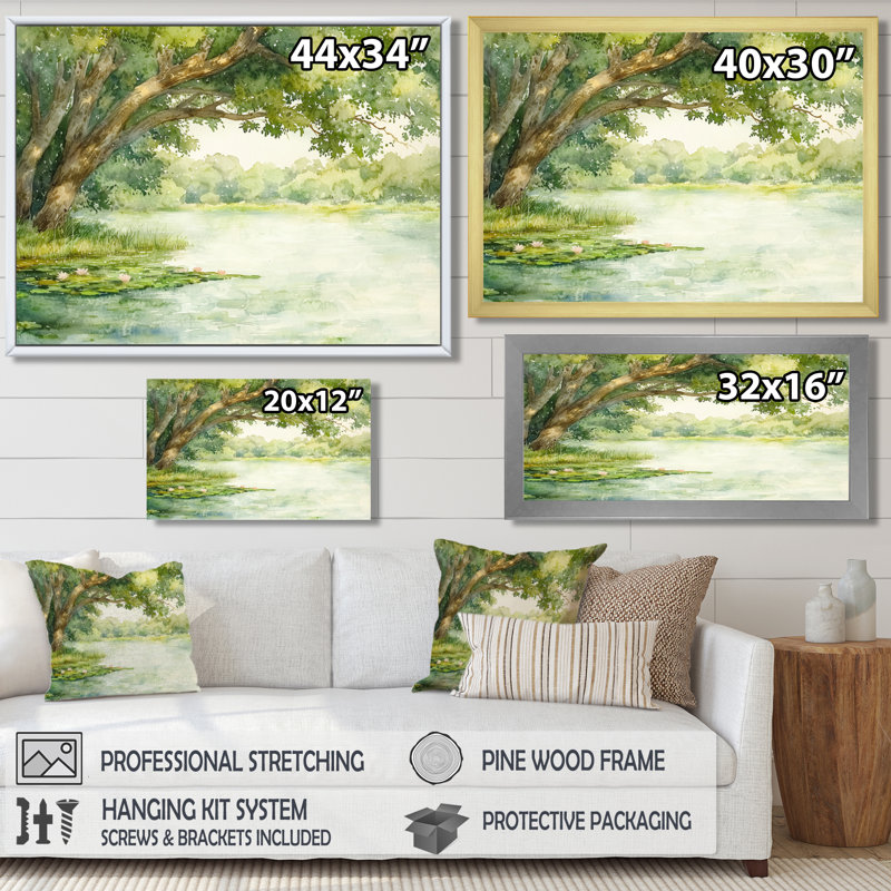 Décoration murale Brazos River In Texas I - Texas, Reproduction encadrée d'une seule photo sans pass, H 24 po x l 32 po