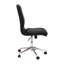  Chaise de bureau sans accoudoirs à dossier moyen avec base en métal 5 étoiles-1043380612