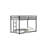 Ady Low Profile Twin Over Twin Bunk Bed With Ladder, Black Metal Frame-122359423