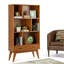 Draper - Mid Century Wide Bookcase And Storage Unit - Teak Brown