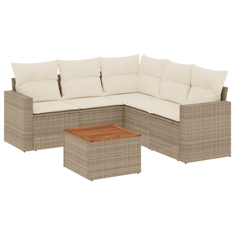 Ensemble de canapé de jardin Vidaxl beige