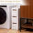 Inbox Zero 2 Pcs 3-drawer Narrow Rolling Storage Cabinet With Pull Handles Built-in Wheels