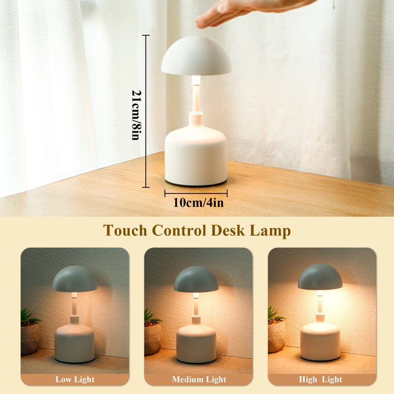 Wrought Studio™ 3 Colour Stepless Dimmable Table Lamps Set of 2
