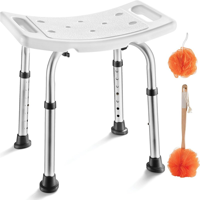 Chaise de douche - avec récureur de dossier et spon ...