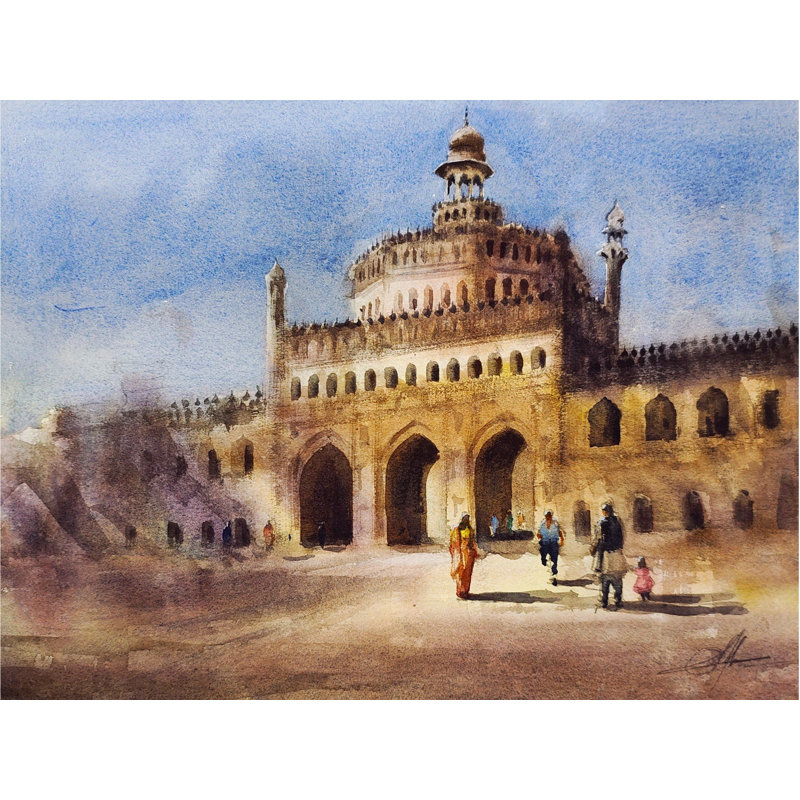 Porte Rumi Luck maintenant | Art esthétique | Achintya Hazra | Aquarelle sur papier