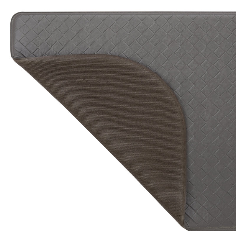 Soothing Comfort Standing Anti-fatigue Mats, Dark Gray, Semi-Circle 1' 6" x 5'
