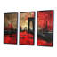 Ensemble de décoration murale noir et rouge-588498621-588498601
