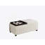 Banc de rangement avec repose-pieds, banc de rangement avec plateau et table basse pour repose-pieds de salon