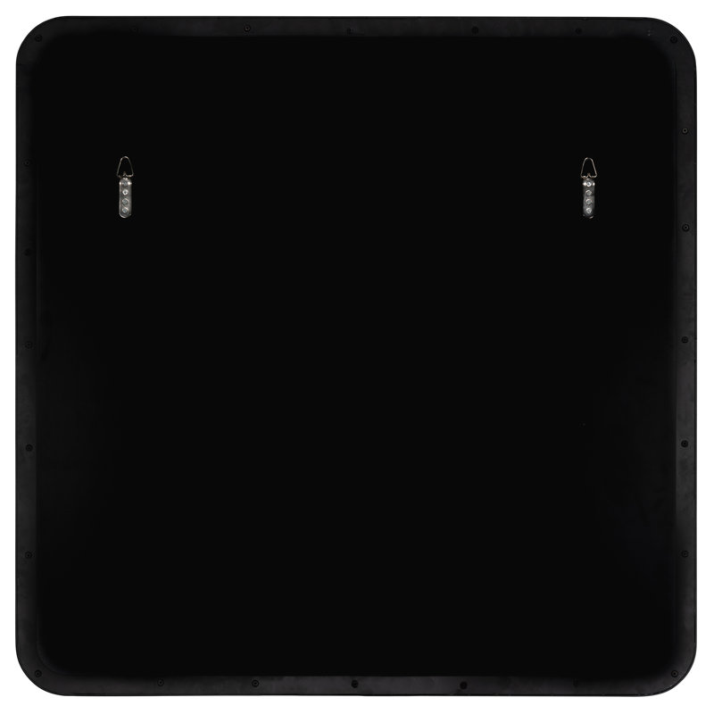 Somerset Accent Mirror, Matte Black, 34" x 33.75"