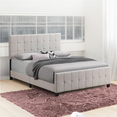Auerbach Tufted Upholstered Low Profile Platform Bed