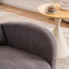 Chaise berçante d'appoint avec rangement pour repose-pieds, rembourrage en peluche et pieds en bois d'hévéa gris ardoise FlowLuxe-154273275