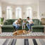 Canapé 3 pièces rembourré en velours côtelé, canapé modulaire 4 places en U avec chaise longue l 123 "-1268844996