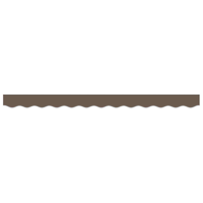 vidaXL 20 cm D Polyester Fabric Replacement, Does Not Applycm H x 236cm W x 20cm D, Solid Colour, Taupe