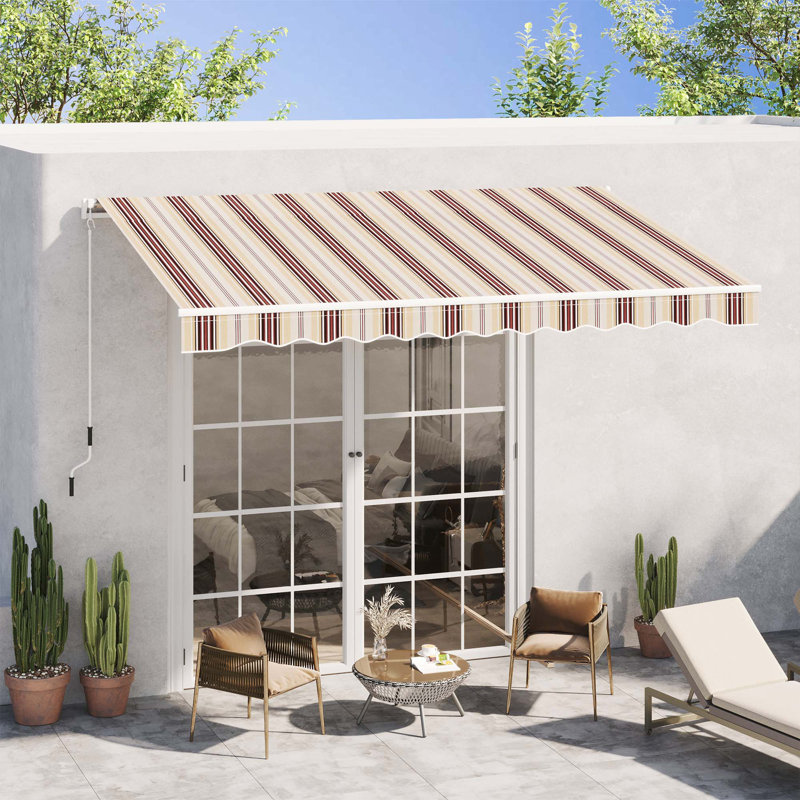 Auvent de patio rétractable polyvalent pour une protection et un style extérieurs