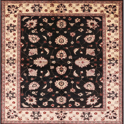 Tapis oriental noir / beige Dajad