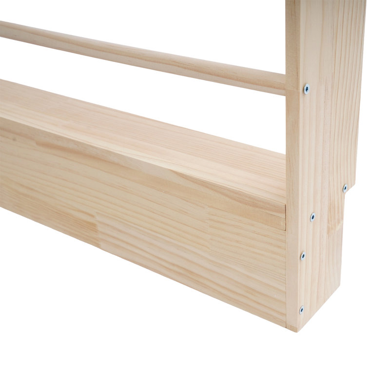 Bibliothèque en bois à 6 niveaux, Naturel