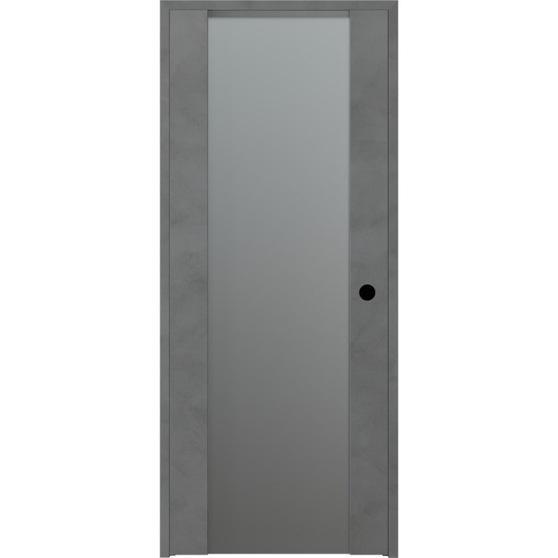 Porte standard en verre Avon, Urbain foncé, 31,75 po x 79,37 po, Gauche