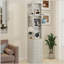 Armoire de rangement mince de 73 po de hauteur, armoire de rangement multimédia à 3 niveaux avec 3 tiroirs et 2 crochets, étagères de rangement pour bibliothèque, armoire de rangement pour CD, DVD et console de jeux