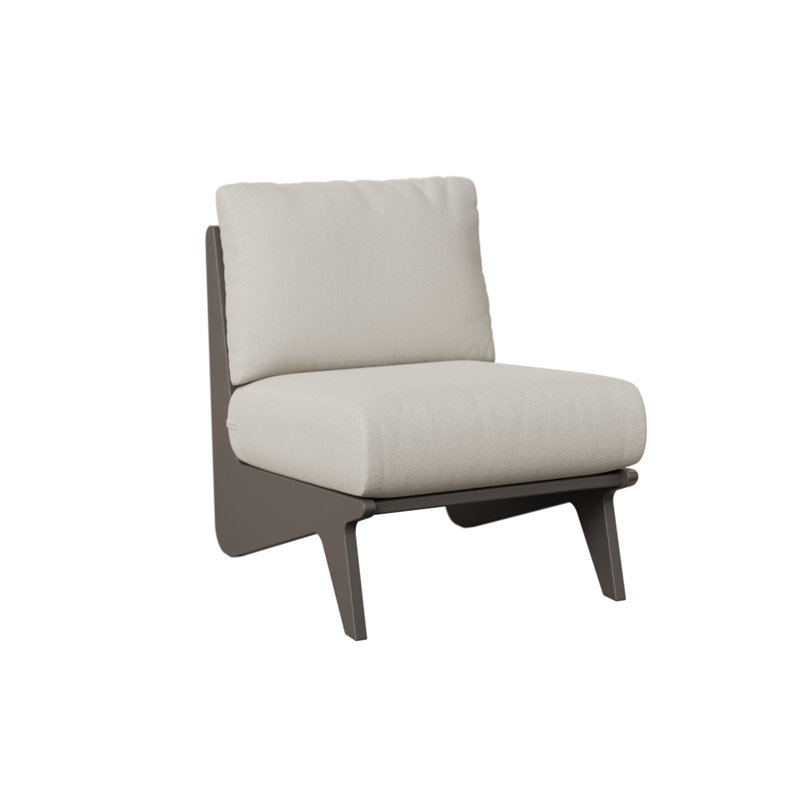 Fauteuil club et coussins Holland, Blend Linen, Graphite
