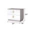 Aurora Modern Lacquer 2-Drawer Nightstand