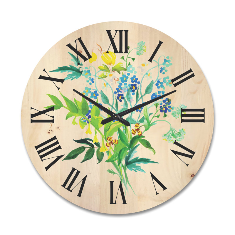 Horloge murale Meadow Flowers, Grand
