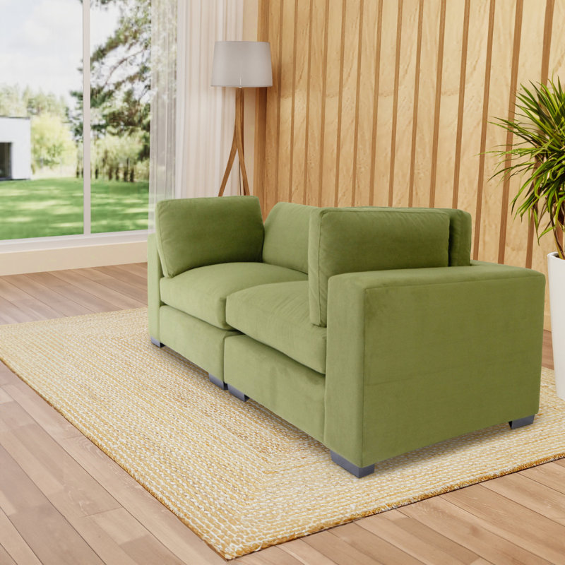 Canapé moderne pour causeuse Forest, H 34,05 po x l 84,05 po x P 42,05 po
