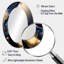 Abstract Marble Geode Blue I - Liquid Ink Round Mirror Wall Decor_MTMIR58591-210674496-210674508