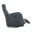 Fauteuil inclinable électrique pivotant en cuir véritable à grain supérieur avec accoudoirs doubles (ensemble de 2)-121438249