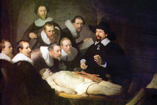 «Anatomy of Dr. Tulp» par Rembrandt Van Rijn, reproduction d'art