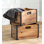 Plow & Hearth Solid Wood Decorative Bin