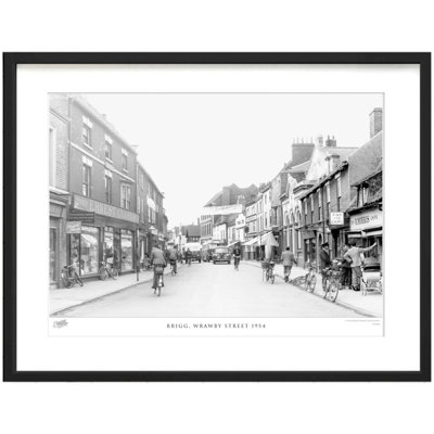 Brigg, Wrawby Street 1954 1 Piece Single Picture Frame Wall Art