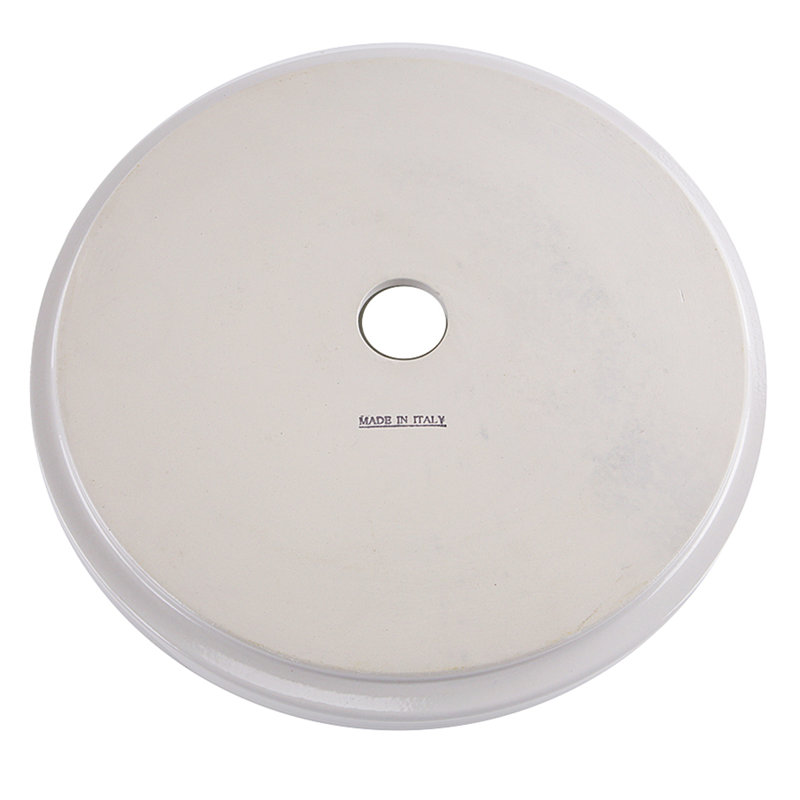 16'' White Fireclay Round Vessel Bathroom Sink