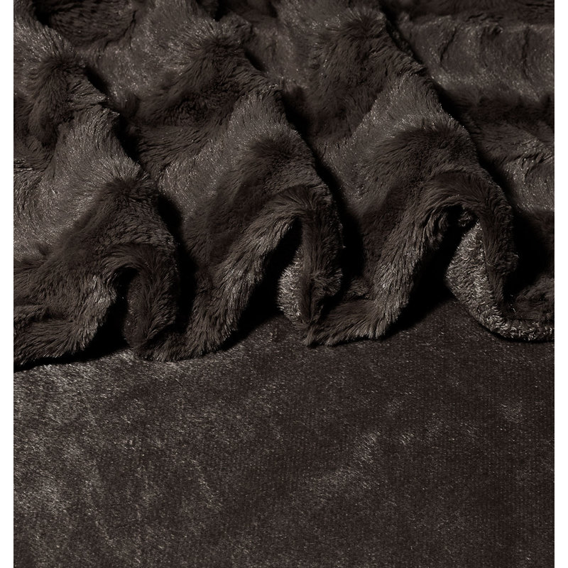 Twin Reversible Sherpa Faux Fur Blanket in Luxurious Colors