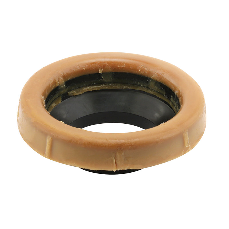 Anneaux de cire de toilette universels, inclus l'entonnoir en caoutchouc noir (paquet de 6)