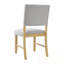 Ensemble de 4 chaises de salle à manger rembourrées avec dossier capitonné-1623410577
