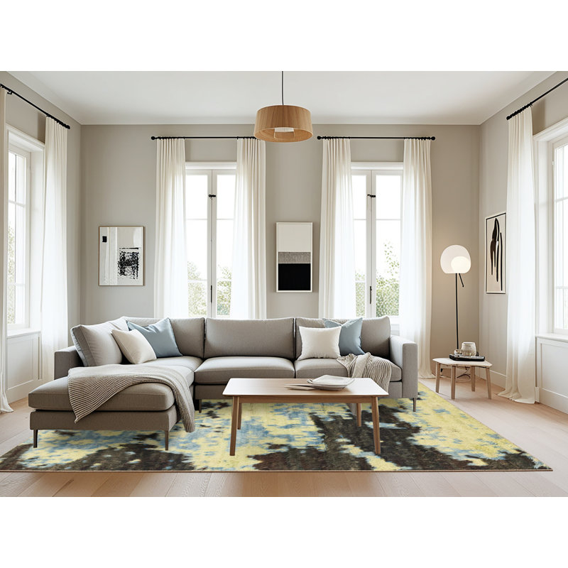 Tapis abstrait moderne 2569, Rectangle 8 pi x 10 pi