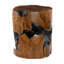 Table d'appoint en bois de teck brun Atharv